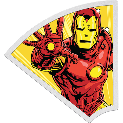 IRON MAN Marvel Avengers 60th Anniversary 1 Oz Silver Coin $2 Niue 2023 - Parthava Coin