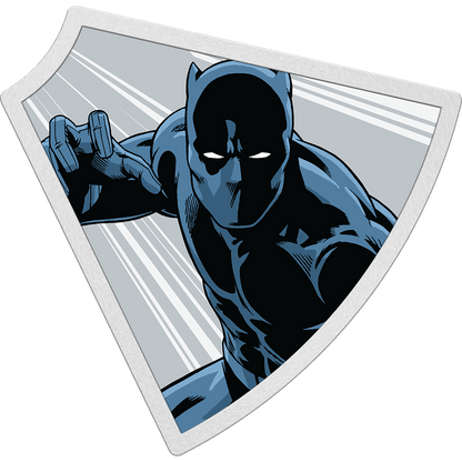 BLACK PANTHER Marvel Avengers 60th Anniversary 1 Oz Silver Coin $2 Niue 2023 - Parthava Coin