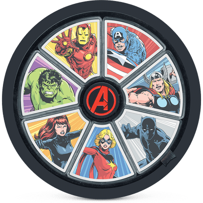 CAPTAIN AMERICA Marvel Avengers 60th Anniversary 1 Oz Silver Coin $2 Niue 2023 - Parthava Coin