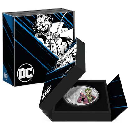 DC Villains THE JOKER™ 3 Oz Silver Coin - Parthava Coin