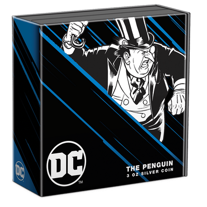 DC Villains THE PENGUIN™ 3 Oz Silver Coin - PARTHAVA COIN