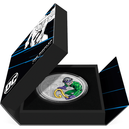 DC Villains THE RIDDLER™ 3 Oz Silver Coin
