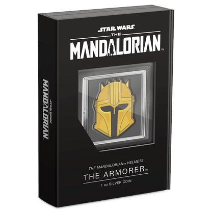 ARMORER HELMET Mandalorian 1 Oz Silver Coin $2 Niue 2023 - PARTHAVA COIN