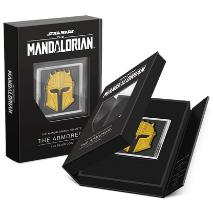 ARMORER HELMET Mandalorian 1 Oz Silver Coin $2 Niue 2023 - PARTHAVA COIN