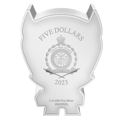 THANOS Mega Chibi Marvel 2 Oz Silver Coin $5 Niue 2023 - Parthava Coin