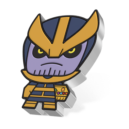 THANOS Mega Chibi Marvel 2 Oz Silver Coin $5 Niue 2023 - Parthava Coin