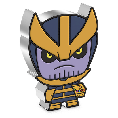 THANOS Mega Chibi Marvel 2 Oz Silver Coin $5 Niue 2023 - Parthava Coin