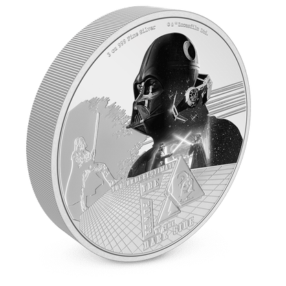 DARTH VADER Star Wars 3 Oz Silver Coin $10 Niue 2023