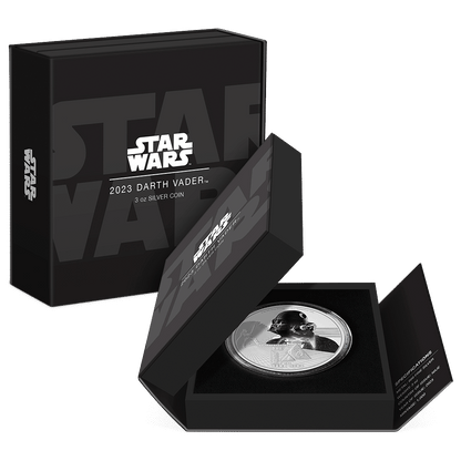 DARTH VADER Star Wars 3 Oz Silver Coin $10 Niue 2023