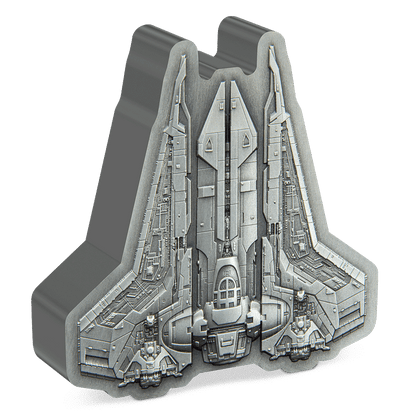BO-KATAN S GAUNTLET STARFIGHTER Star Wars 1 Oz Silver Coin $2 Niue 2023 - PARTHAVA COIN