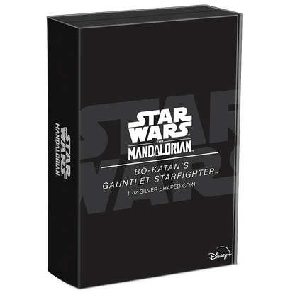 BO-KATAN S GAUNTLET STARFIGHTER Star Wars 1 Oz Silver Coin $2 Niue 2023 - PARTHAVA COIN