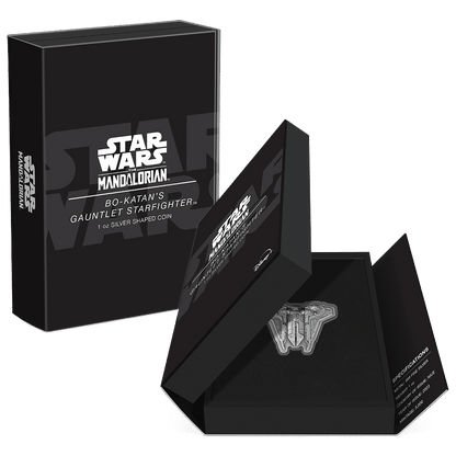 BO-KATAN S GAUNTLET STARFIGHTER Star Wars 1 Oz Silver Coin $2 Niue 2023 - PARTHAVA COIN