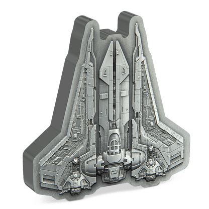 BO-KATAN S GAUNTLET STARFIGHTER Star Wars 3 Oz Silver Coin $10 Niue 2023 - PARTHAVA COIN