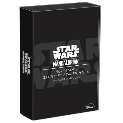 BO-KATAN S GAUNTLET STARFIGHTER Star Wars 3 Oz Silver Coin $10 Niue 2023 - PARTHAVA COIN