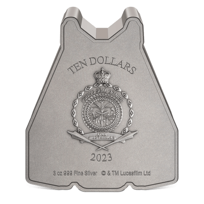 SNOWSPEEDER Mandalorian Vehicles 3 Oz Silver Coin $10 Niue 2023 - PARTHAVA COIN