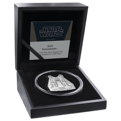 SNOWSPEEDER Mandalorian Vehicles 3 Oz Silver Coin $10 Niue 2023 - PARTHAVA COIN