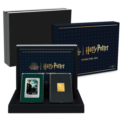 HARRY POTTER MYSTERY BOX Trading Coins Sealed Box 2 Coins Niue 2024