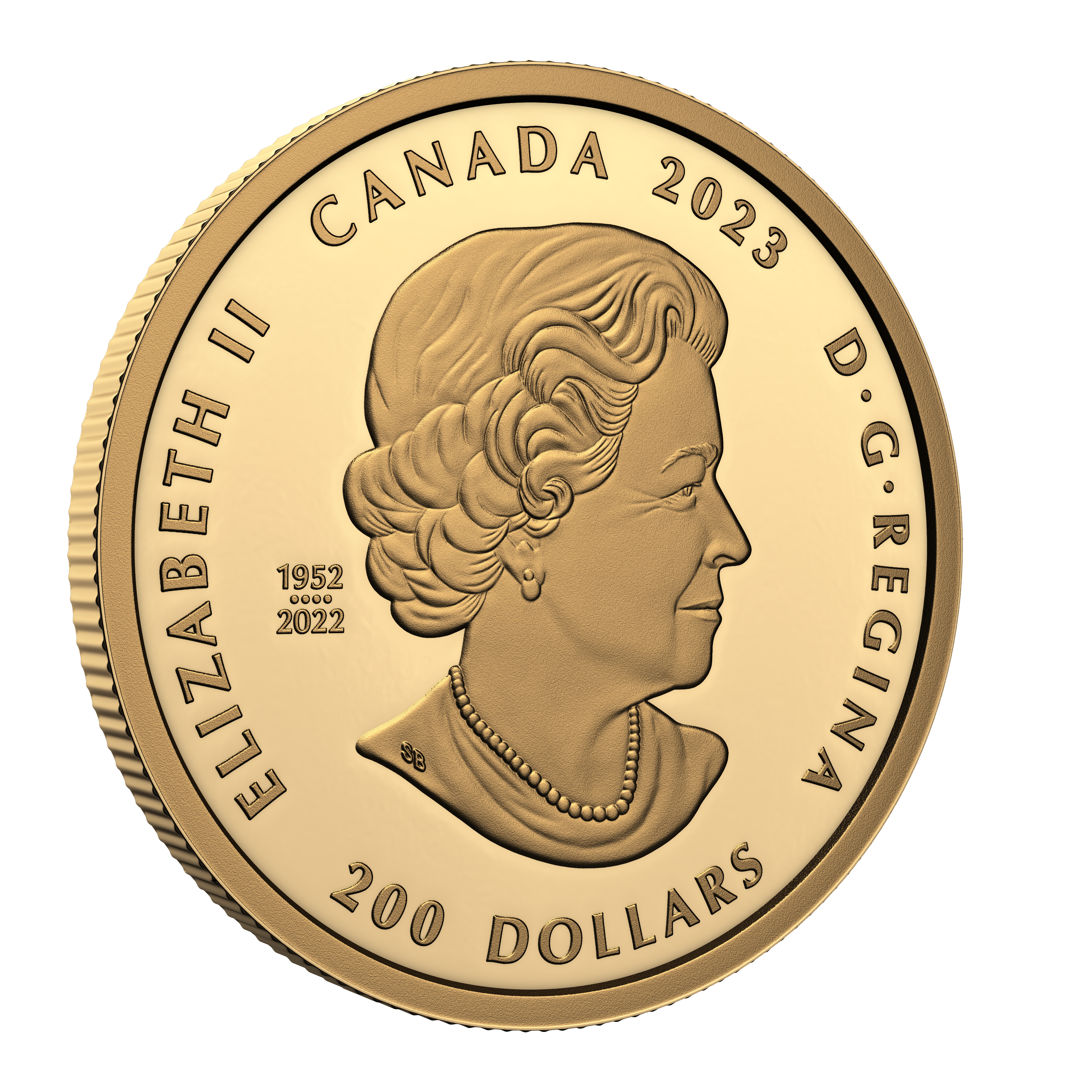DE BEERS Ideal Heart Diamond Purely Brilliant 1 Oz Gold Coin $200 Canada 2023