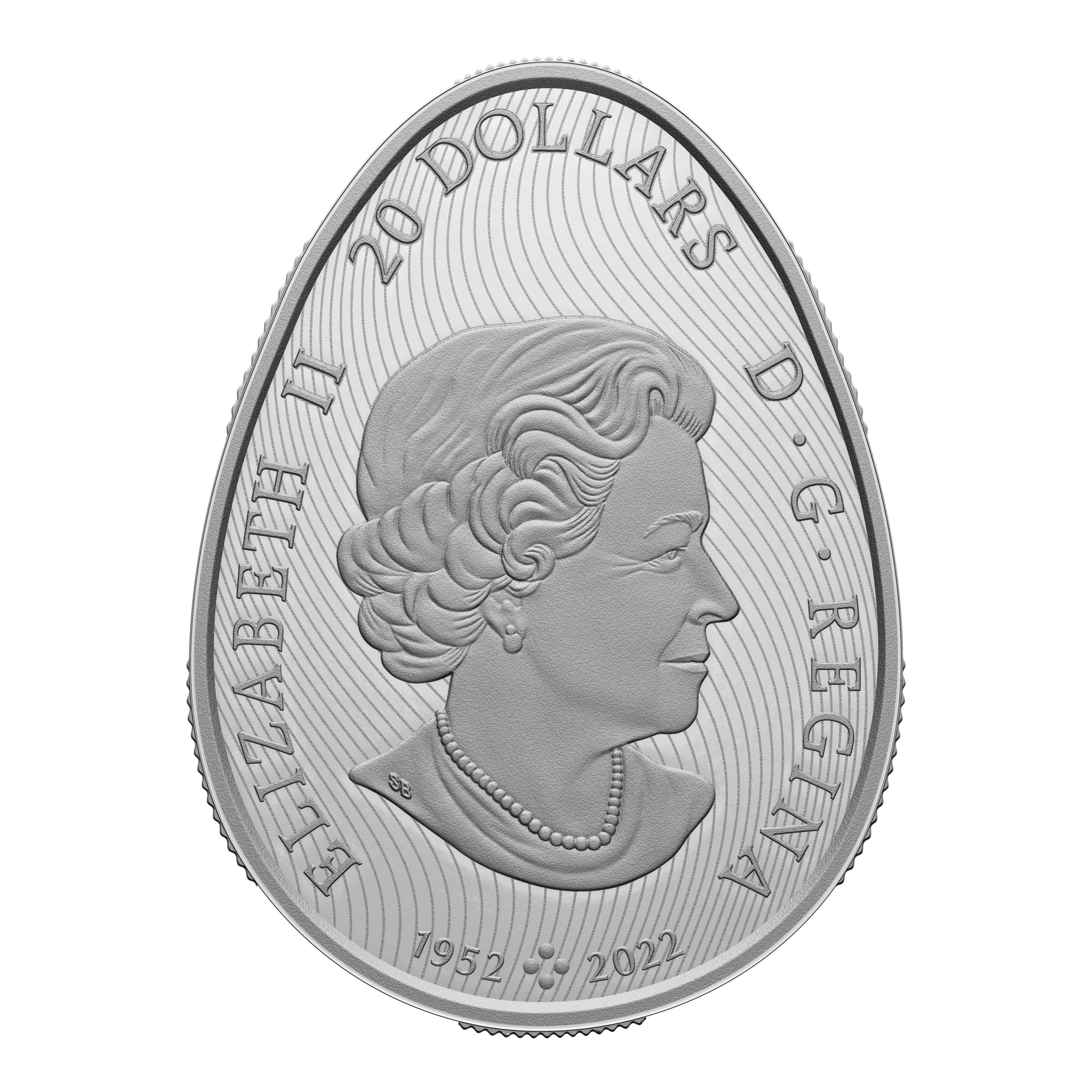 PYSANKA Shaped 1 Oz Silver Coin $20 Canada 2023