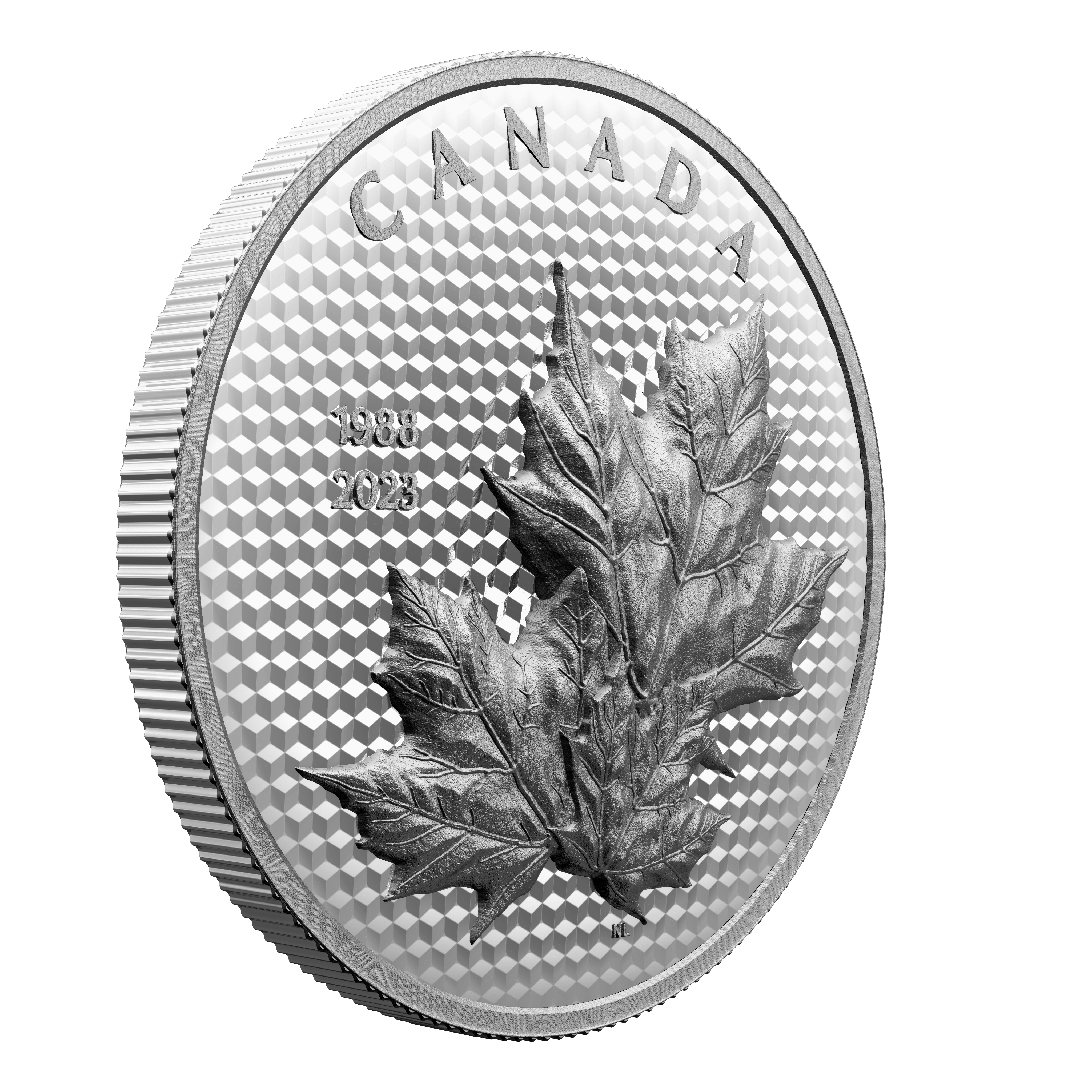 MAPLE LEAVES IN MOTION 35th Anniversary 5 Oz Silver Coin $50 Canada 2023