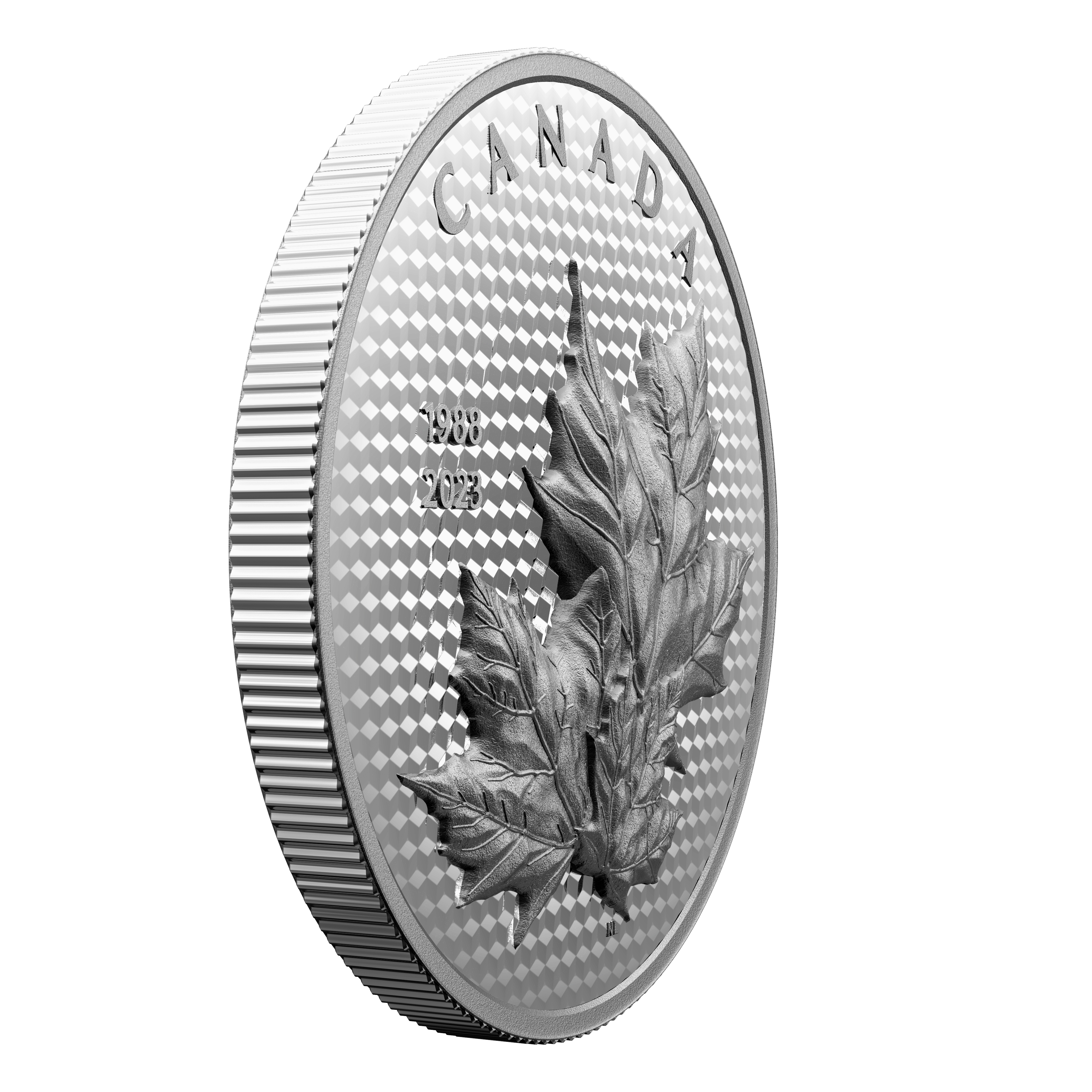 MAPLE LEAVES IN MOTION 35th Anniversary 5 Oz Silver Coin $50 Canada 2023