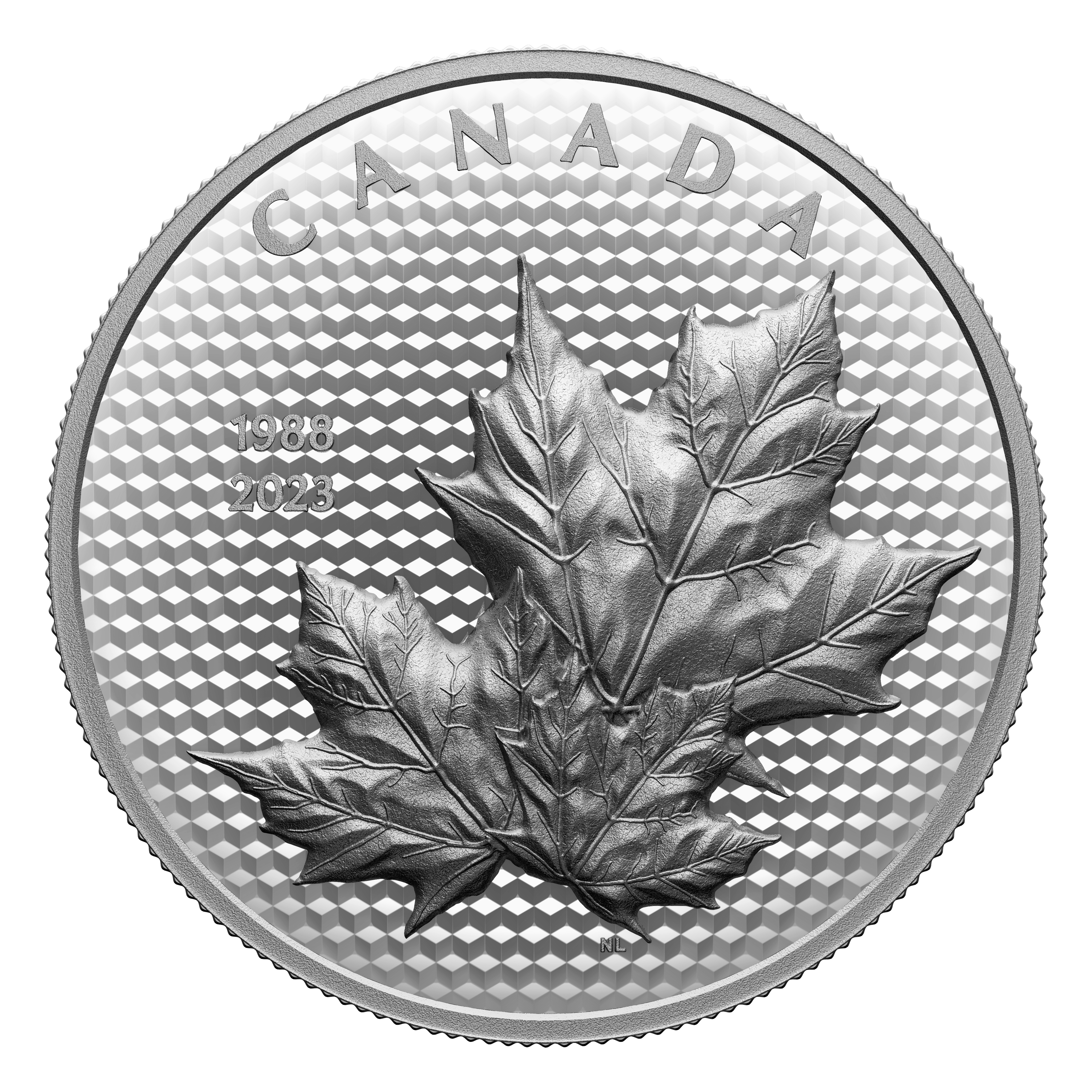 MAPLE LEAVES IN MOTION 35th Anniversary 5 Oz Silver Coin $50 Canada 2023