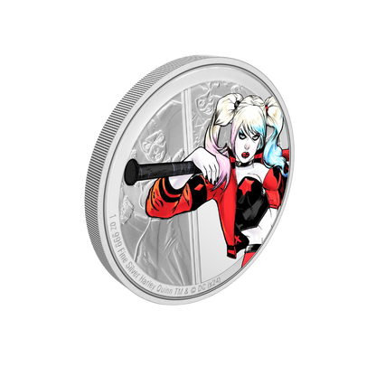 HARLEY QUINN DC Villains 1 Oz Silver Coin 2$ Niue 2024