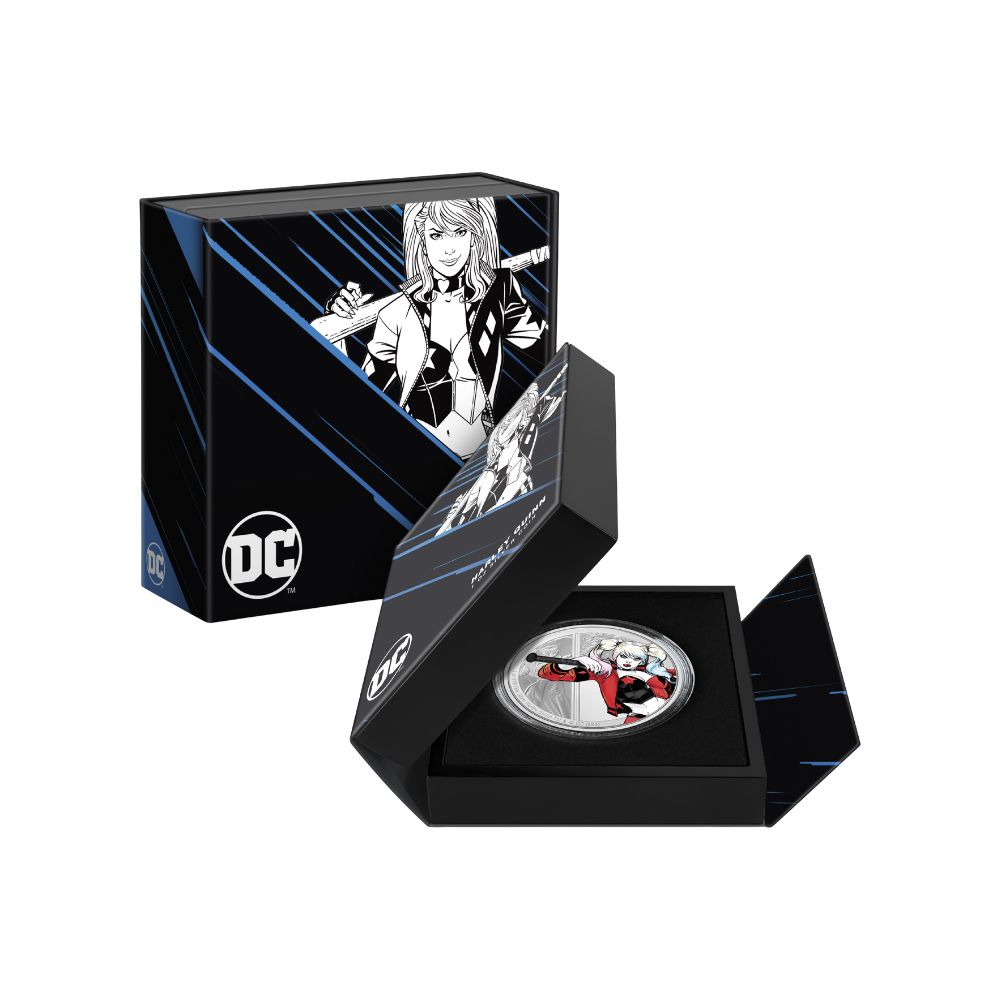HARLEY QUINN DC Villains 1 Oz Silver Coin 2$ Niue 2024