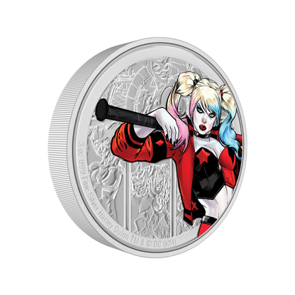 HARLEY QUINN DC Villains 3 Oz Silver Coin 10$ Niue 2024