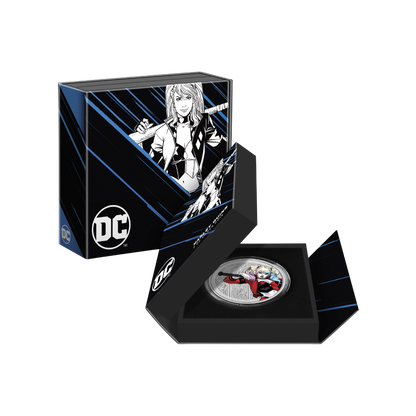 HARLEY QUINN DC Villains 3 Oz Silver Coin 10$ Niue 2024