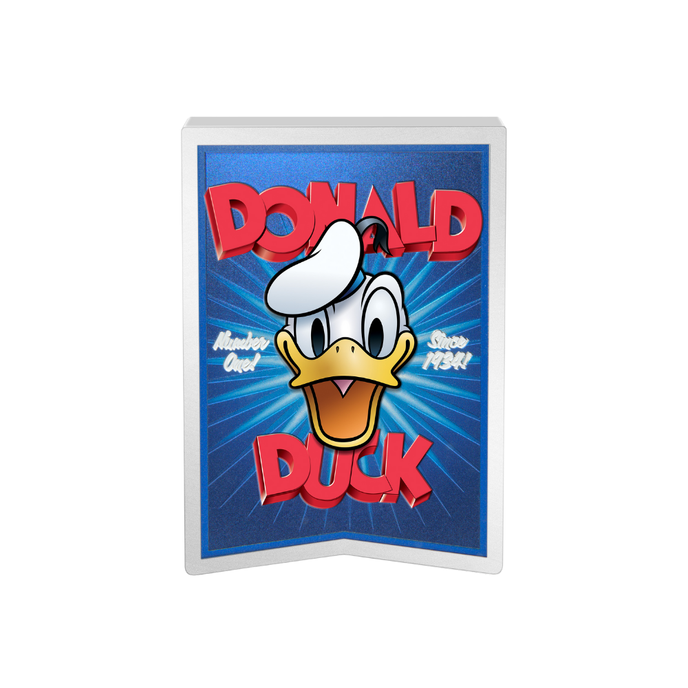 DONALD DUCK 90th Anniversary 5 Oz Silver Coin $10 Niue 2024
