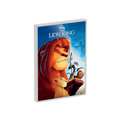 THE LION KING Disney Movie 5 Oz Silver Poster Coin $10 Niue 2024