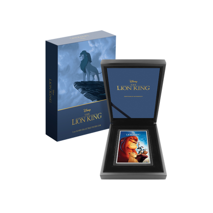 THE LION KING Disney Movie 5 Oz Silver Poster Coin $10 Niue 2024