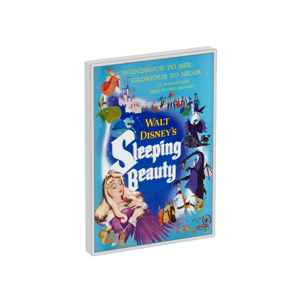 SLEEPING BEAUTY Poster 5 Oz Silver Coin 10$ Niue 2024