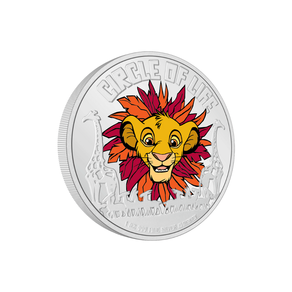 THE LION KING Disney 30th Anniversary Circle of Life 1 Oz Silver Coin $2 Niue 2024