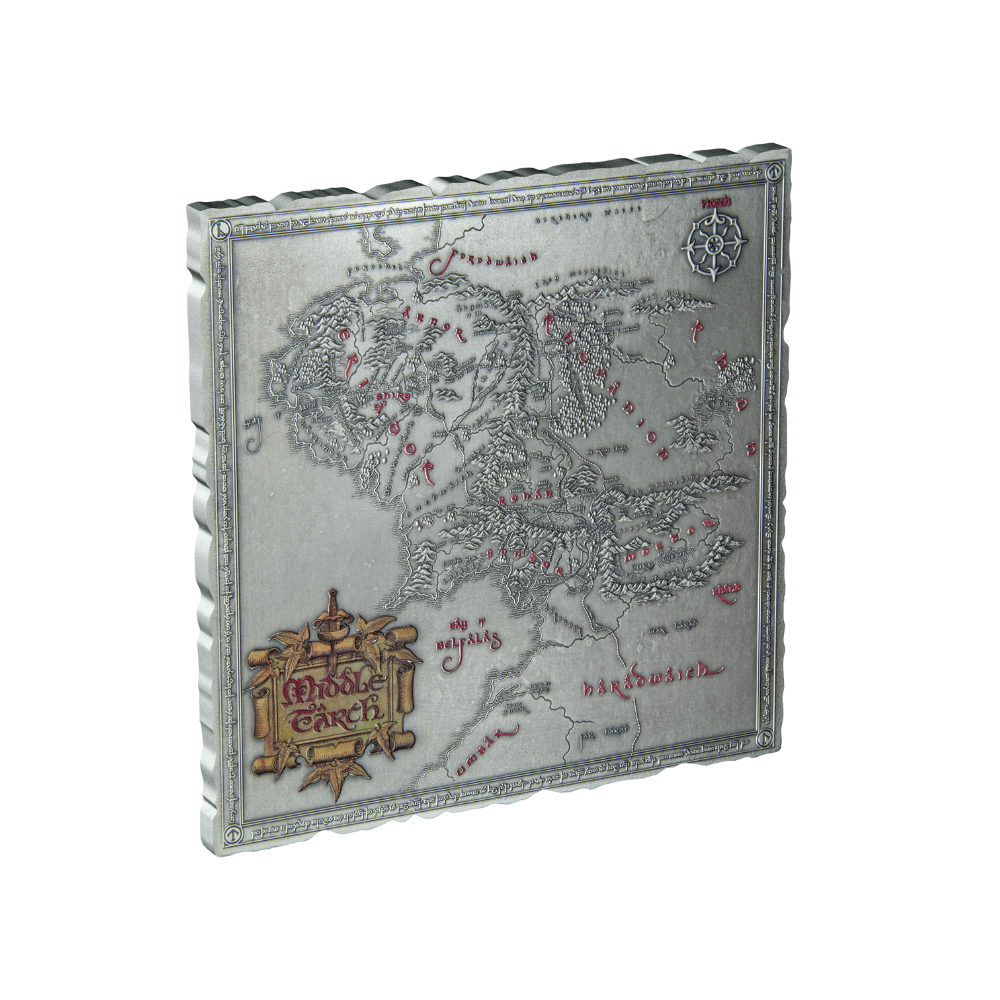 MIDDLE EARTH MAP 5 Oz Silver Coin $10 Niue 2024