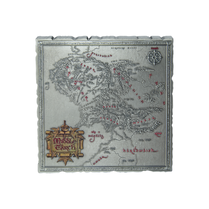 MIDDLE EARTH MAP 5 Oz Silver Coin $10 Niue 2024