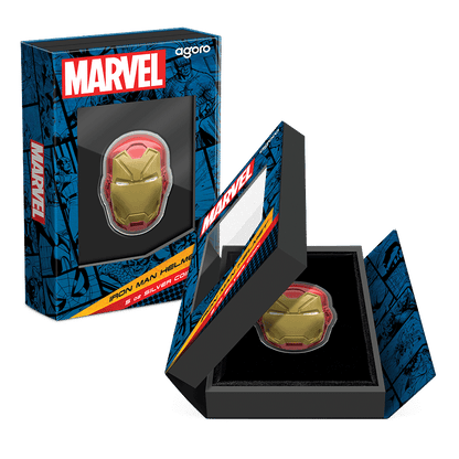 IRON MAN HELMET 5 Oz Silver Coin $10 Niue 2024 - Parthava Coin