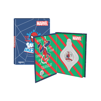 TIS THE SEASON TO BE AMAZING Season Greetings 1 Oz Silver Coin $2 Niue 2024