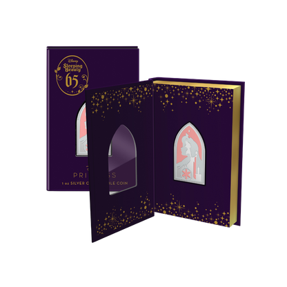 SLEEPING BEAUTY 65th Anniversary 1 Oz Silver Coin $2 Niue 2024