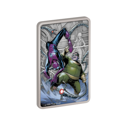 DOCTOR OCTOPUS Spiderman Villains 1 Oz Silver Coin $2 Niue 2024