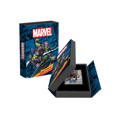 GREEN GOBLIN Spiderman Villains 1 Oz Silver Coin $2 Niue 2024