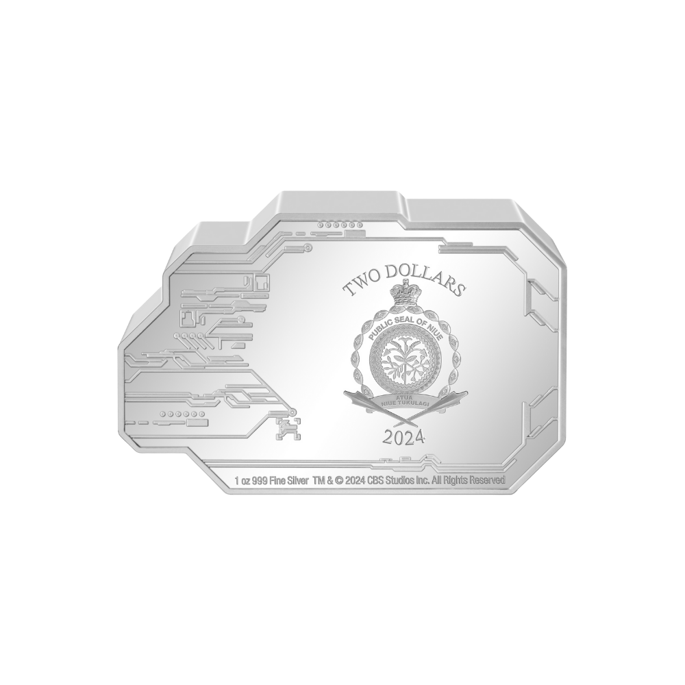 DEEP SPACE NINE Star Trek Vehicles 1 Oz Silver Coin $2 Niue 2024