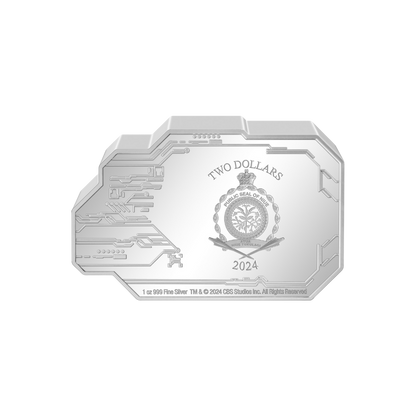 DEEP SPACE NINE Star Trek Vehicles 1 Oz Silver Coin $2 Niue 2024