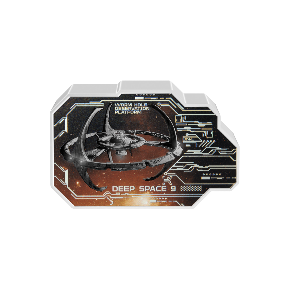DEEP SPACE NINE Star Trek Vehicles 1 Oz Silver Coin $2 Niue 2024