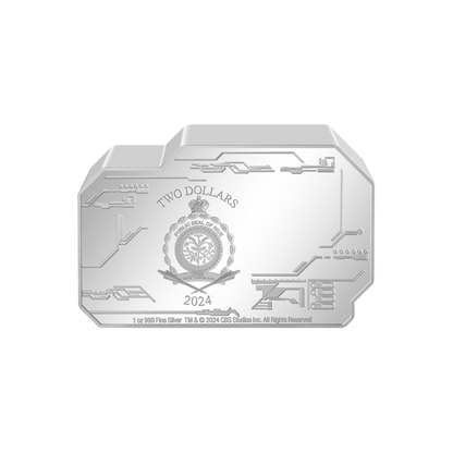USS ENTERPRISE NCC 1701 Star Trek Vehicles 1 Oz Silver Coin $2 Niue 2024