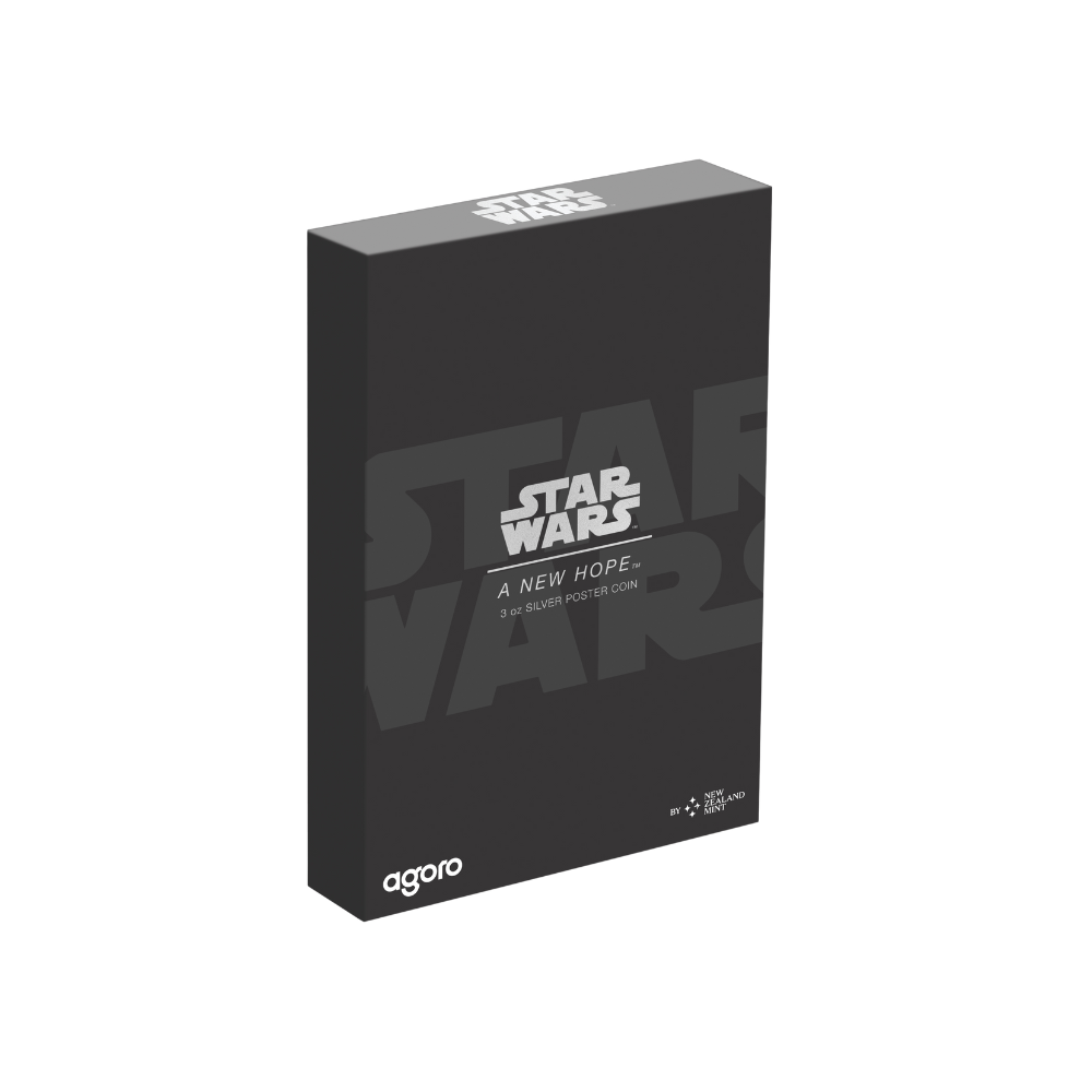 Star Wars™ A New Hope™ 3 Oz Silver Poster Coin