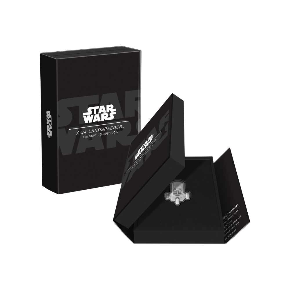 LANDSPEEDER Star Wars Vehicles 1 Oz Silver Coin $2 Niue 2024