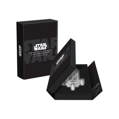 LANDSPEEDER Star Wars Vehicles 3 Oz Silver Coin $10 Niue 2024