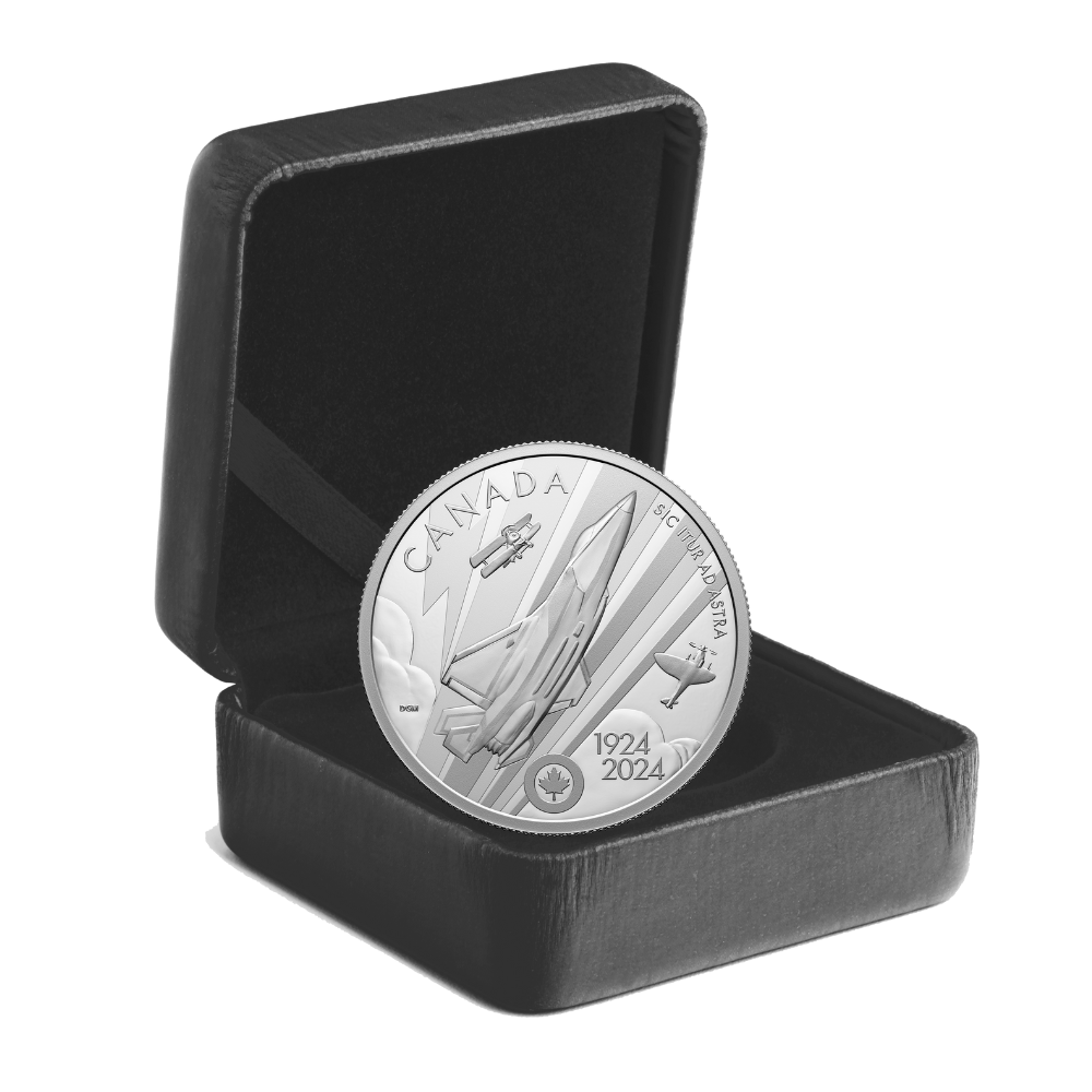 ROYAL CANADIAN AIR FORCE 100th Anniversary 1 Oz Silver Coin $20 Canada 2024